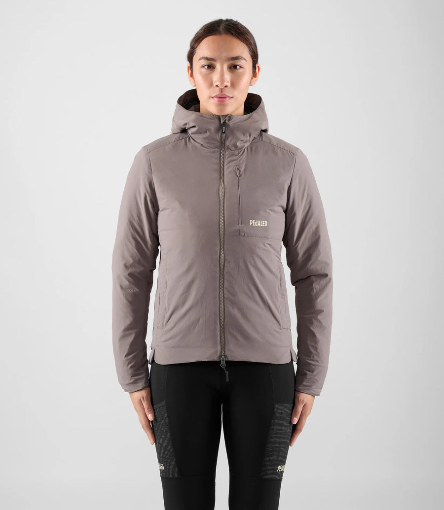 Pedaled Women's Odyssey Insulated Hooded Jacket Winter Fahrradjacke Grey