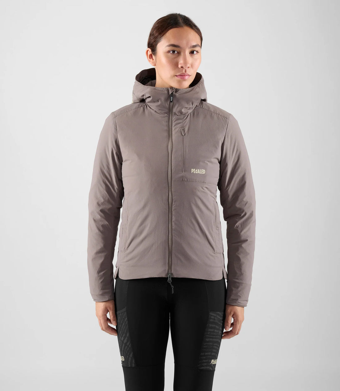 Pedaled Women's Odyssey Insulated Hooded Jacket Winter Fahrradjacke Grey