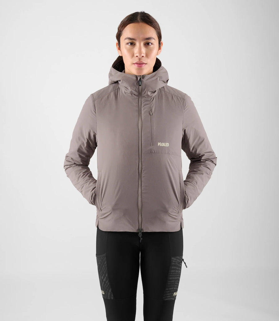 Pedaled Women's Odyssey Insulated Hooded Jacket Winter Fahrradjacke Grey