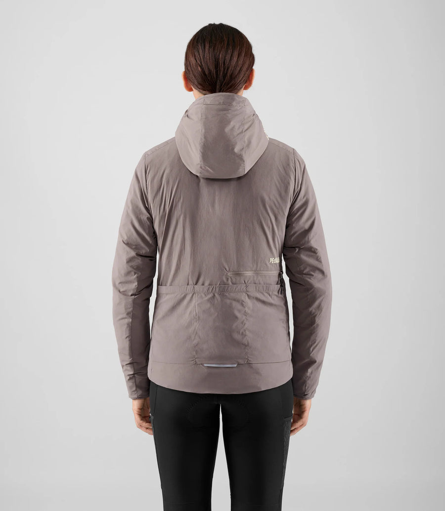Pedaled Women's Odyssey Insulated Hooded Jacket Winter Fahrradjacke Grey