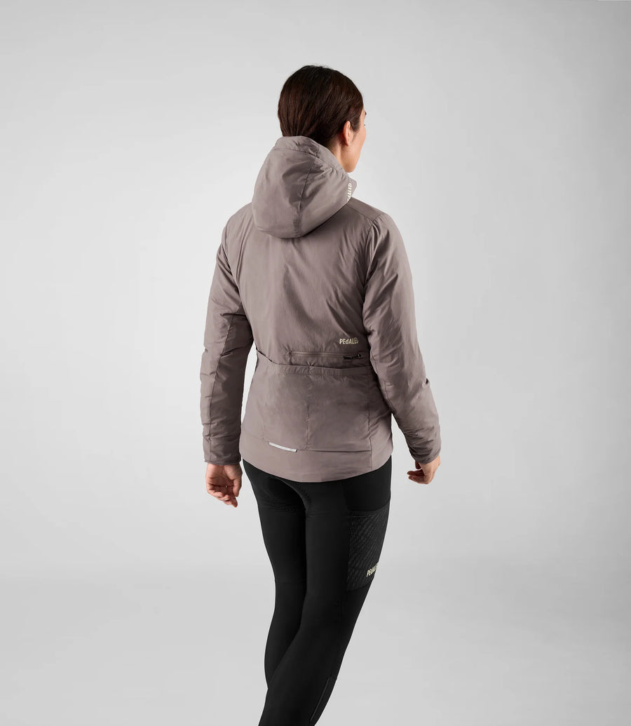 Pedaled Women's Odyssey Insulated Hooded Jacket Winter Fahrradjacke Grey