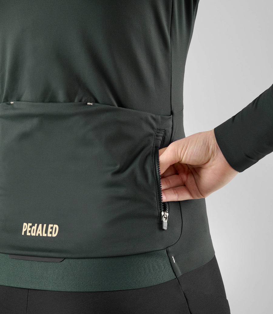 Pedaled Element Women's Long Sleeve Jersey Radtrikot langarm Black