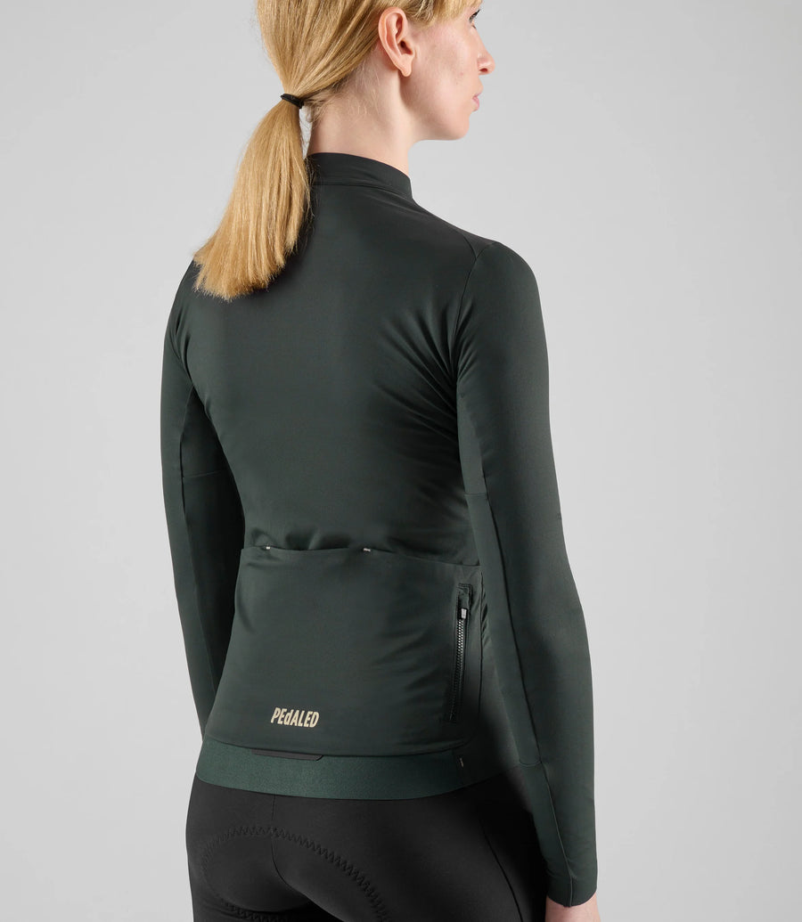 Pedaled Element Women's Long Sleeve Jersey Radtrikot langarm Black