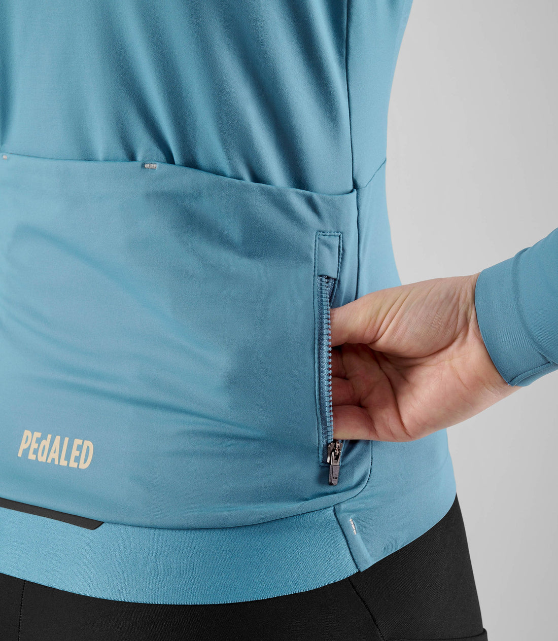 Pedaled Element Women's Long Sleeve Jersey Radtrikot langarm Light Blue