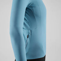 Pedaled Element Women's Long Sleeve Jersey Radtrikot langarm Light Blue