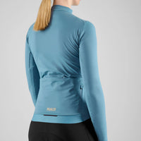 Pedaled Element Women's Long Sleeve Jersey Radtrikot langarm Light Blue