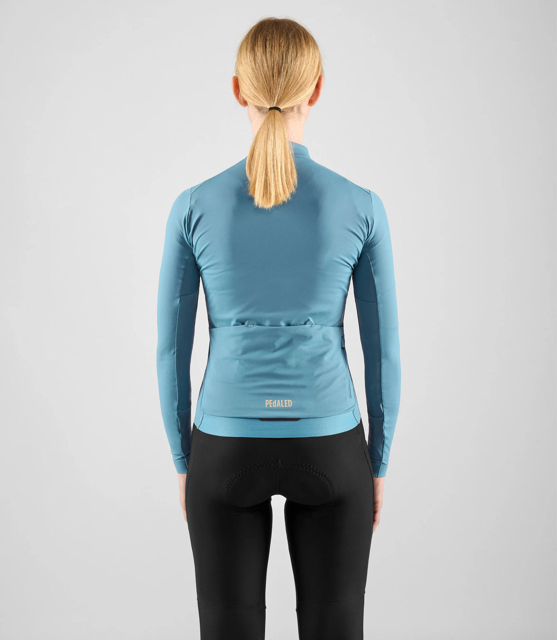 Pedaled Element Women's Long Sleeve Jersey Radtrikot langarm Light Blue
