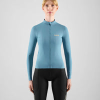 Pedaled Element Women's Long Sleeve Jersey Radtrikot langarm Light Blue