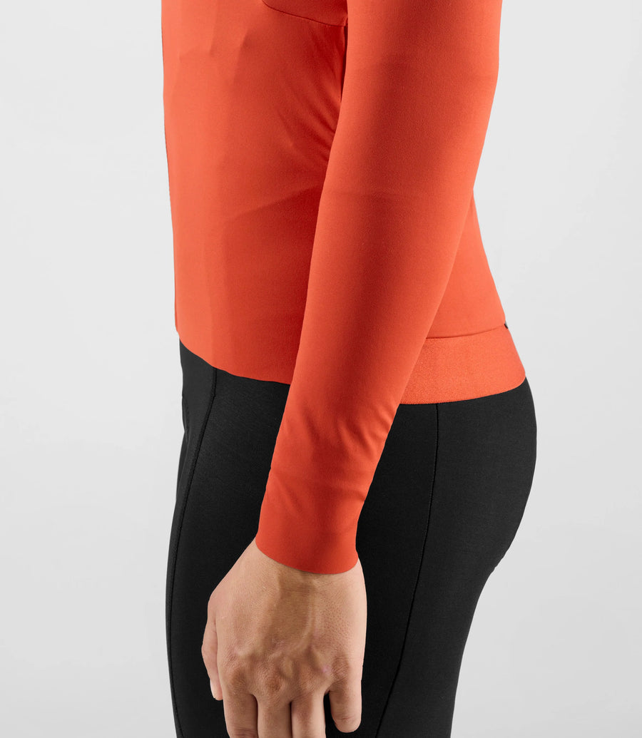Pedaled Element Women's Long Sleeve Jersey Radtrikot langarm Red