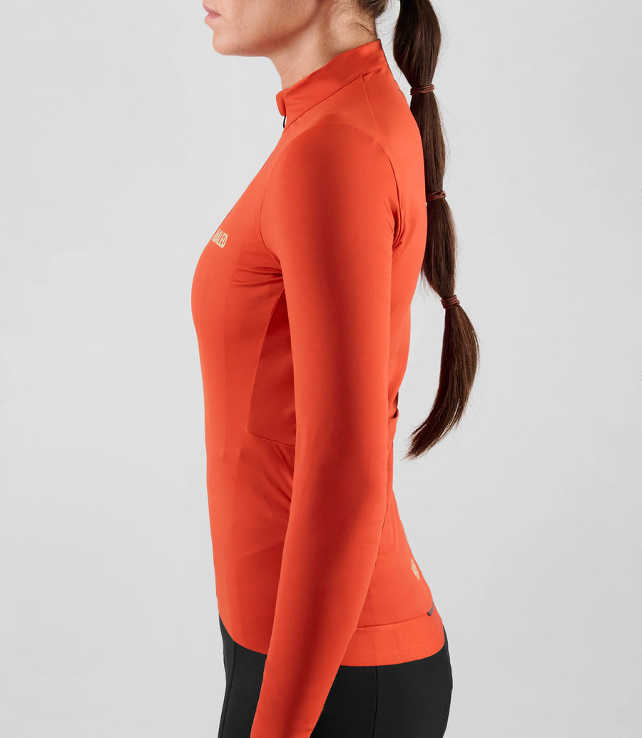 Pedaled Element Women's Long Sleeve Jersey Radtrikot langarm Red