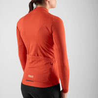 Pedaled Element Women's Long Sleeve Jersey Radtrikot langarm Red