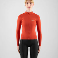 Pedaled Element Women's Long Sleeve Jersey Radtrikot langarm Red