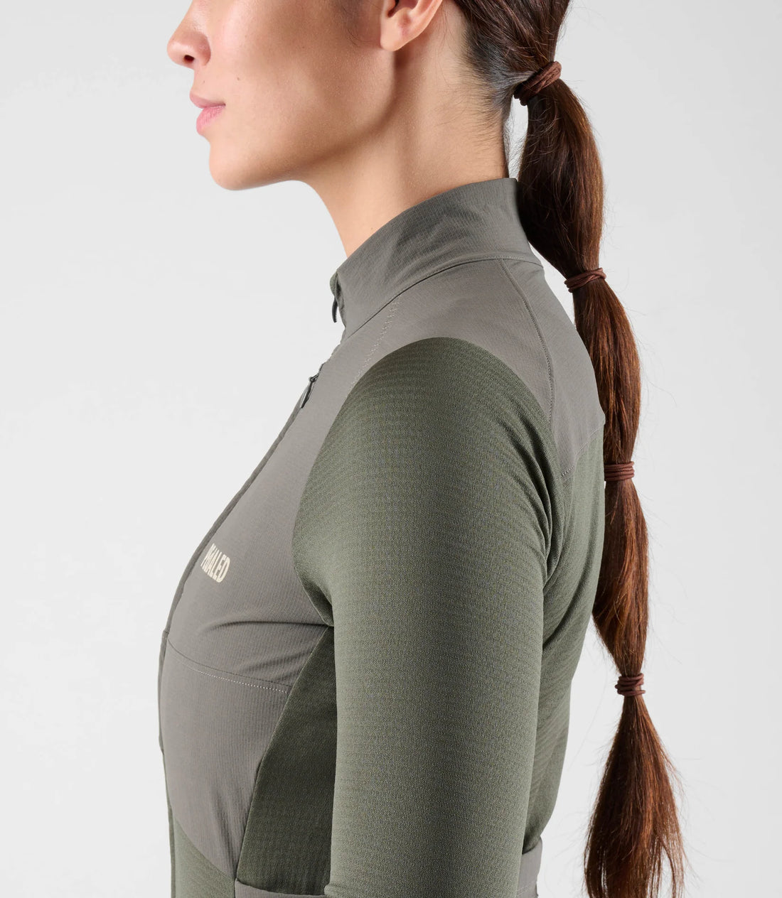 Pedaled Odyssey Windblock Women's Merino Long Sleeve Jersey Radtrikot langarm Grey Ink