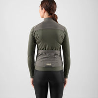 Pedaled Odyssey Windblock Women's Merino Long Sleeve Jersey Radtrikot langarm Grey Ink