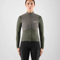 Pedaled Odyssey Windblock Women's Merino Long Sleeve Jersey Radtrikot langarm Grey Ink