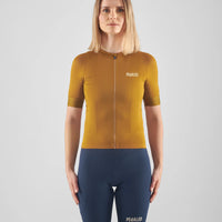 Pedaled Element Lightweight Women's Jersey Radtrikot Mustard