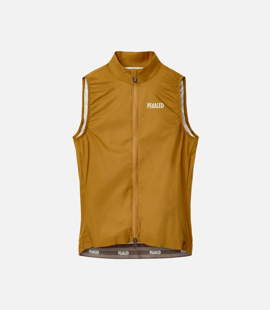 Pedaled Element Women's Waterproof Vest Wasserdichte Weste Mustard