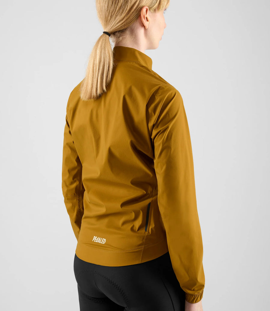 Pedaled Element Waterproof Women's Jacket Regen Fahrradjacke Mustard
