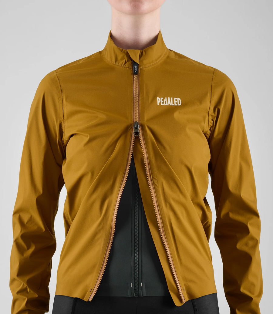 Pedaled Element Waterproof Women's Jacket Regen Fahrradjacke Mustard
