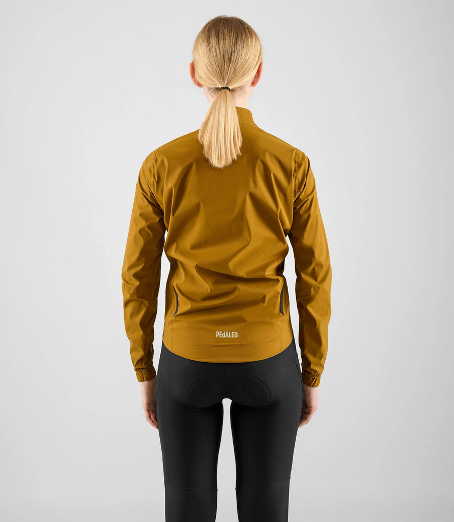 Pedaled Element Waterproof Women's Jacket Regen Fahrradjacke Mustard