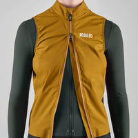 Pedaled Element Women's Waterproof Vest Wasserdichte Weste Mustard