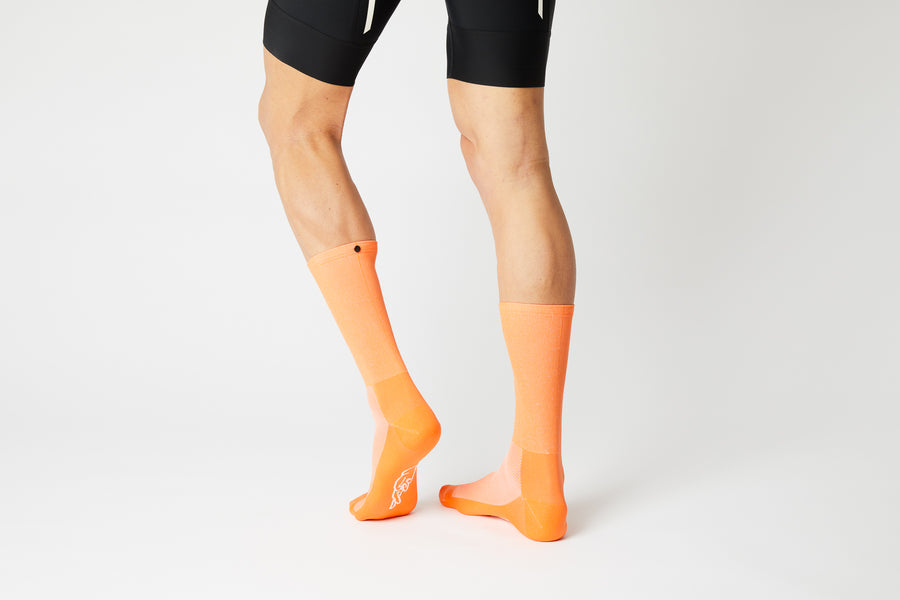 Fingercrossed Classics Socks Chaussettes cyclistes mandarine