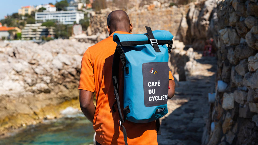 Café du Cycliste Backpack Waterproof Rucksack Bleu Clair