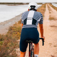 Maglia da ciclismo estiva da uomo Café du Cycliste Francine Marine Navy