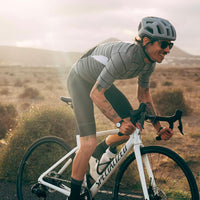 Café du Cycliste Francine Men's Summer Cycling Jersey Radtrikot Double Grey