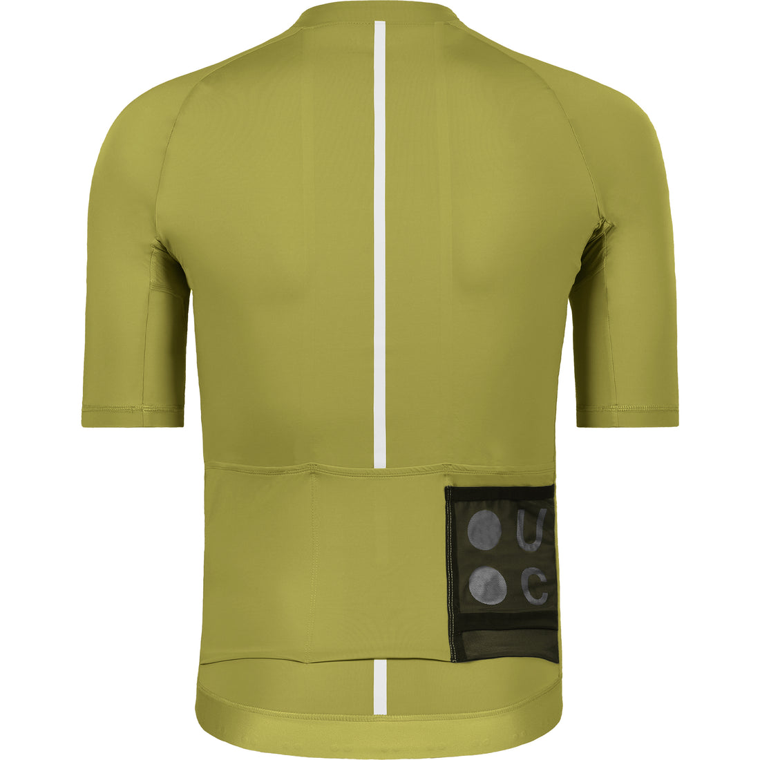 Universal Colours Mono Men's Short Sleeve Jersey Radtrikot Olive Gold