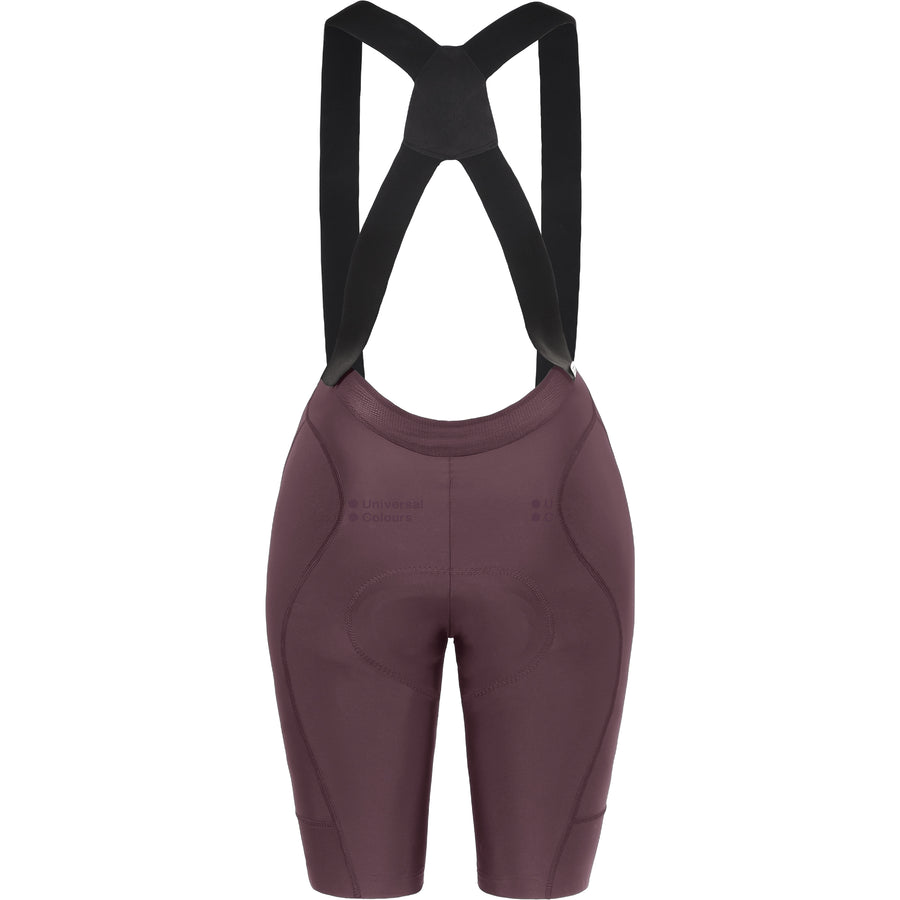 Universal Colours Mono Women's Bib Short Radhose Deep Red