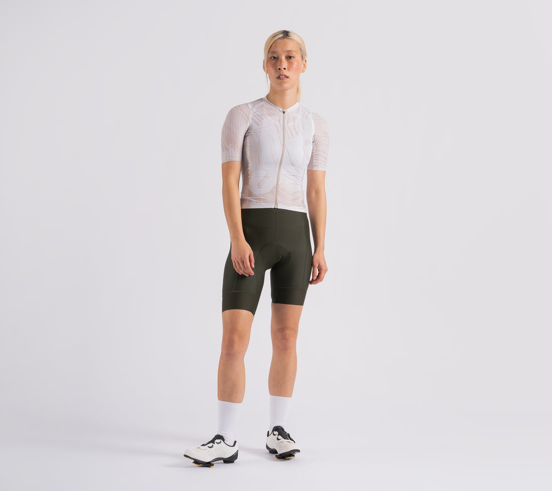 Universal Colours Spectrum Light Women's Short Sleeve Jersey Radtrikot Noon Beige