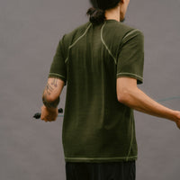 Universal Colours Mono Bio Unisex Tech Tee T-Shirt Canopy Green