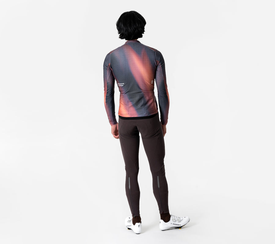 Maglia a maniche lunghe da uomo Universal Colors Spectrum Arancione Blur