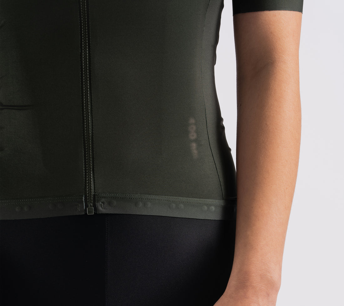 Universal Colours Spectrum Women's Short Sleeve Jersey Radtrikot Deep Green