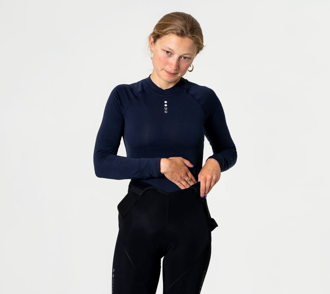 Universal Colours Mono Thermal Women's Base Layer Long Sleeve Unterhemd langarm Navy Blue