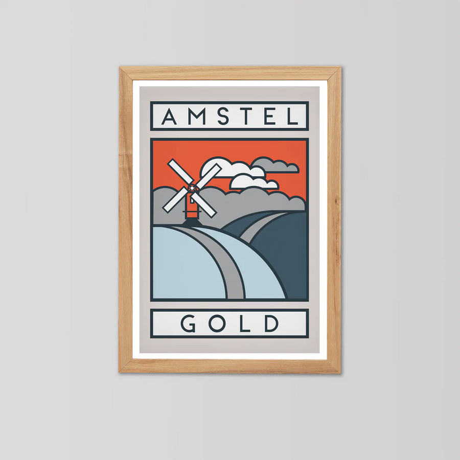 Cycliste fait à la main Amstel Gold Cycling Impression artistique