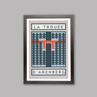 Ciclista fatto a mano The Arenberg Trench, Parix-Roubaix Cycling Art Print