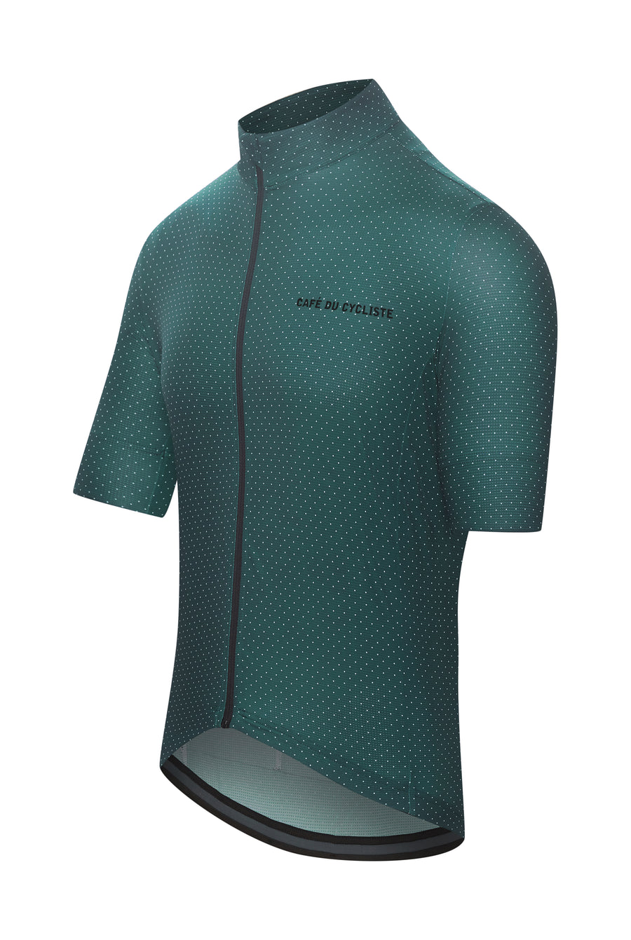 Café du Cycliste Fleurette Men's Lightweight Cycling Jersey Radtrikot Infinite Green