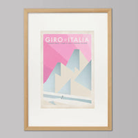 Cycliste fait à la main Giro d'Italia Cyclisme Impression artistique