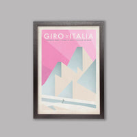 Ciclista fatto a mano Giro d'Italia Cycling Art Print