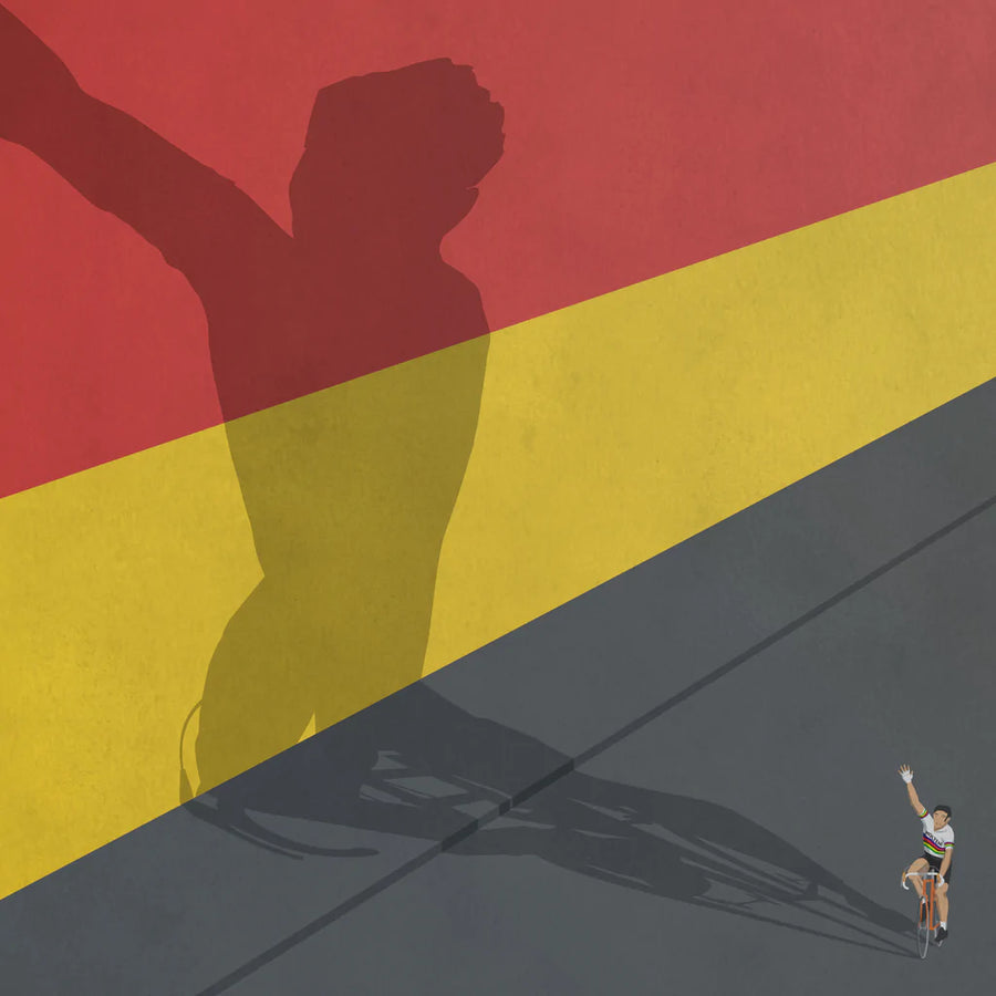 Handmade Cyclist Merckx Cycling Art Print