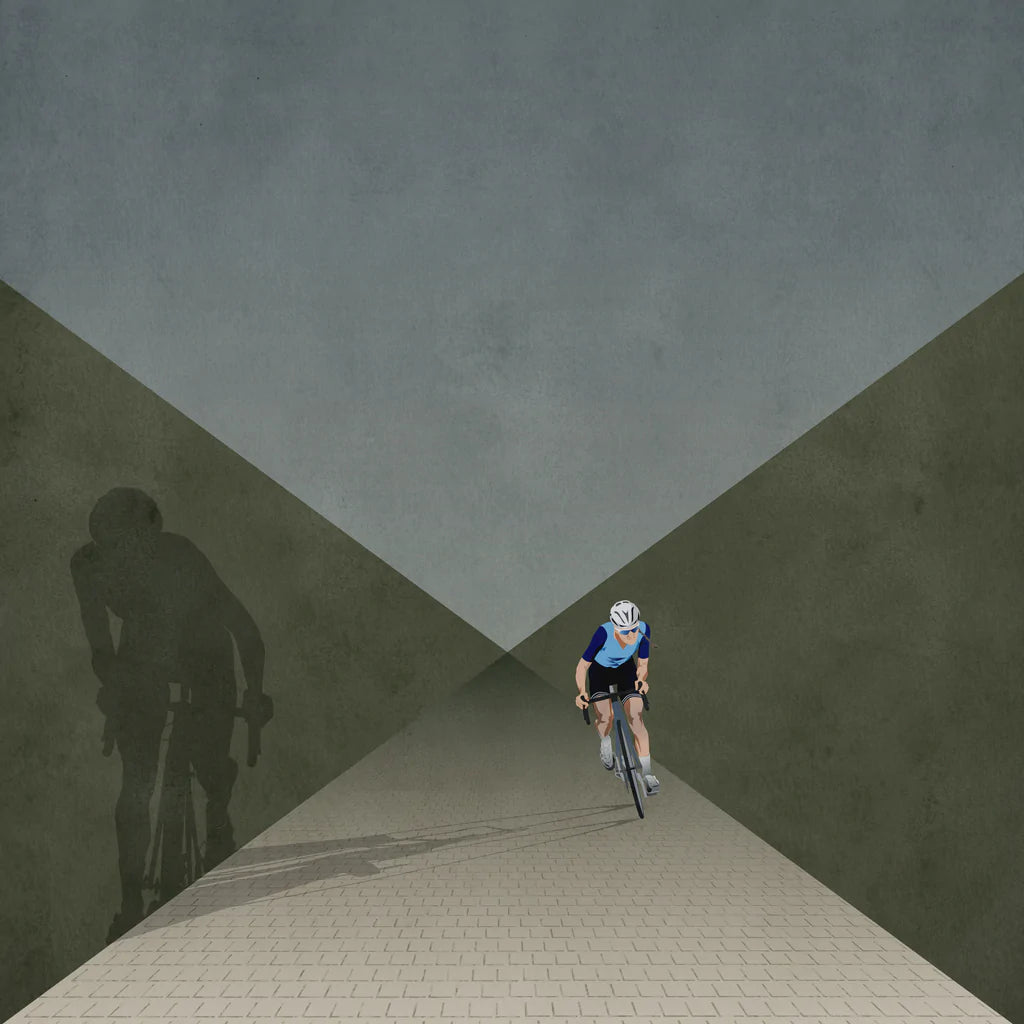 Cycliste fait à la main Lizzie Deignan Paris Roubaix Femmes 2nd Edition Cycling Art Print