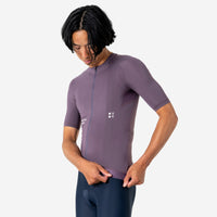 Universal Colours Mono Men's Short Sleeve Jersey Radtrikot Thistle Purple