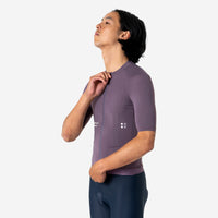 Universal Colours Mono Men's Short Sleeve Jersey Radtrikot Thistle Purple