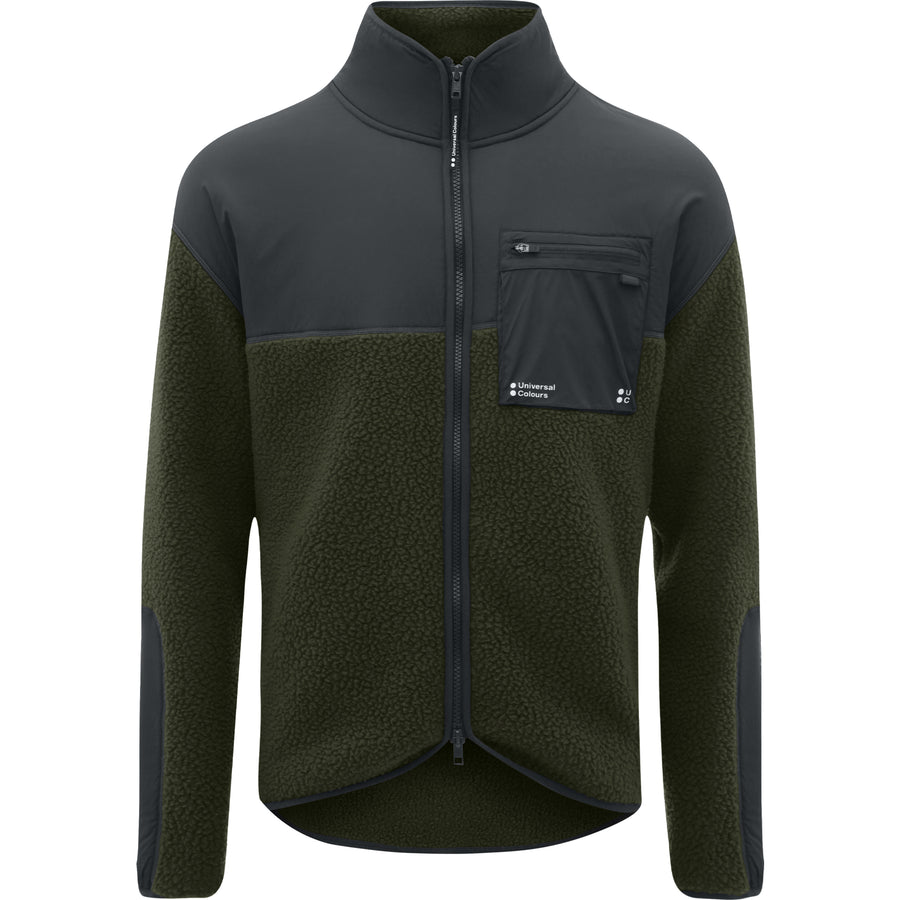 Universal Colors Mono Fleece Giacca unisex Giacca casual Canopy Green