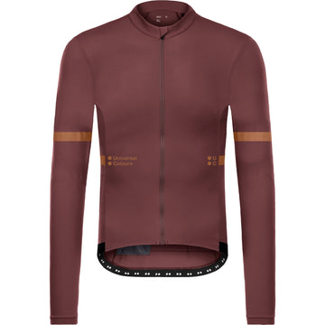 Universal Colours Mono Men’s Long Sleeve Jersey Radtrikot langarm Mars Red