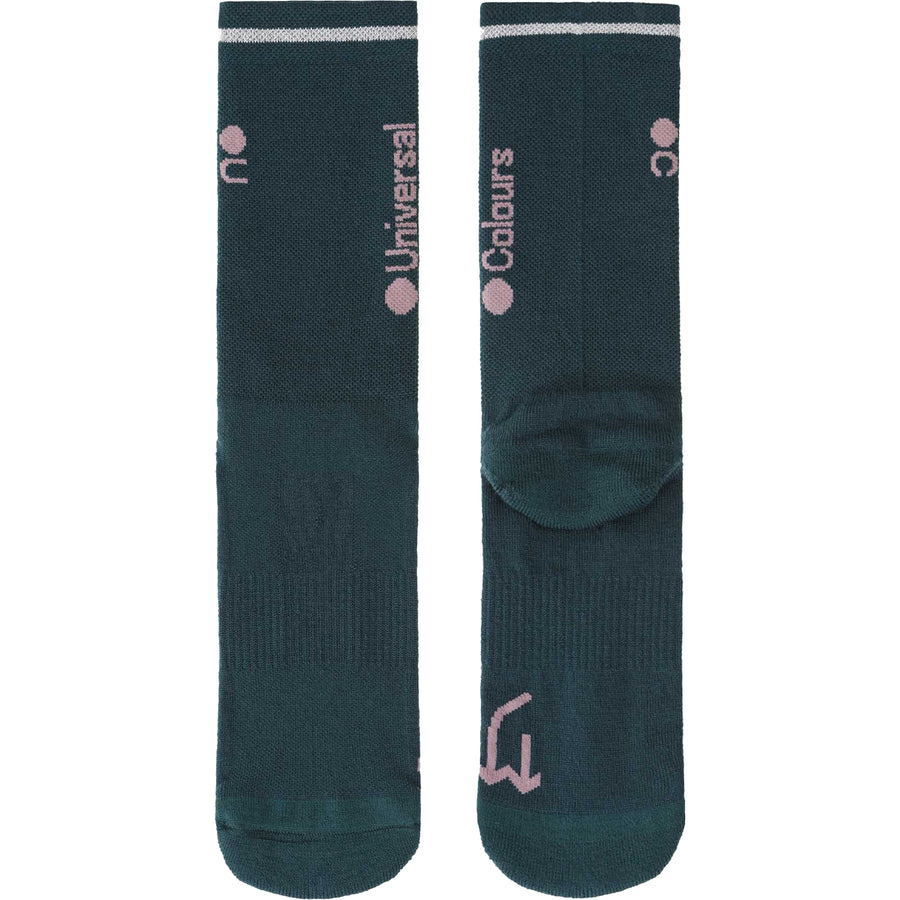 Universal Colours Mono Merino Socks Radsocken Spruce Green