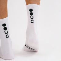 Universal Colours Mono Summer Socks Radsocken White
