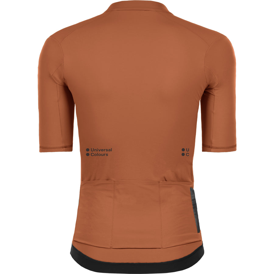 Universal Colours Mono Women’s Thermal Short Sleeve Jersey Radtrikot Attacama Copper